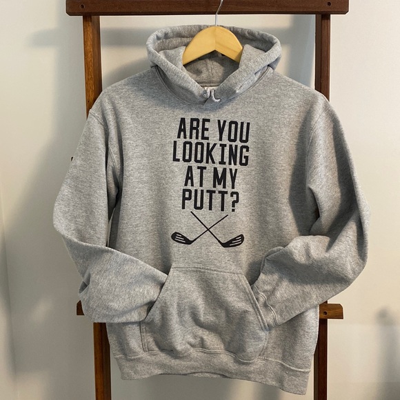 “Are You Looking At My Putt” Golf hoodie sz s - Picture 1 of 5